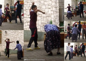 old folks 'street party'